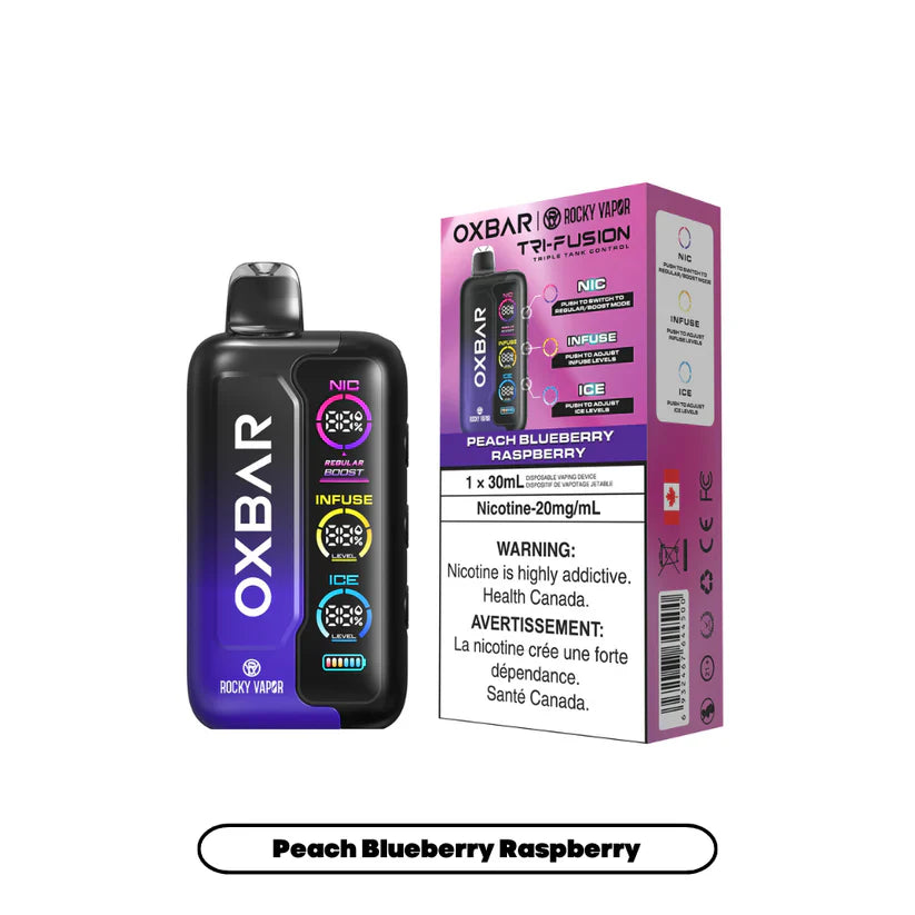Oxbar 70K Puffs - Peach Blueberry Raspberry