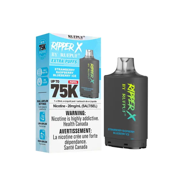 Ripper X 75k Disposable Pod-Strawberry Raspberry Blueberry Ice (Without Battery)