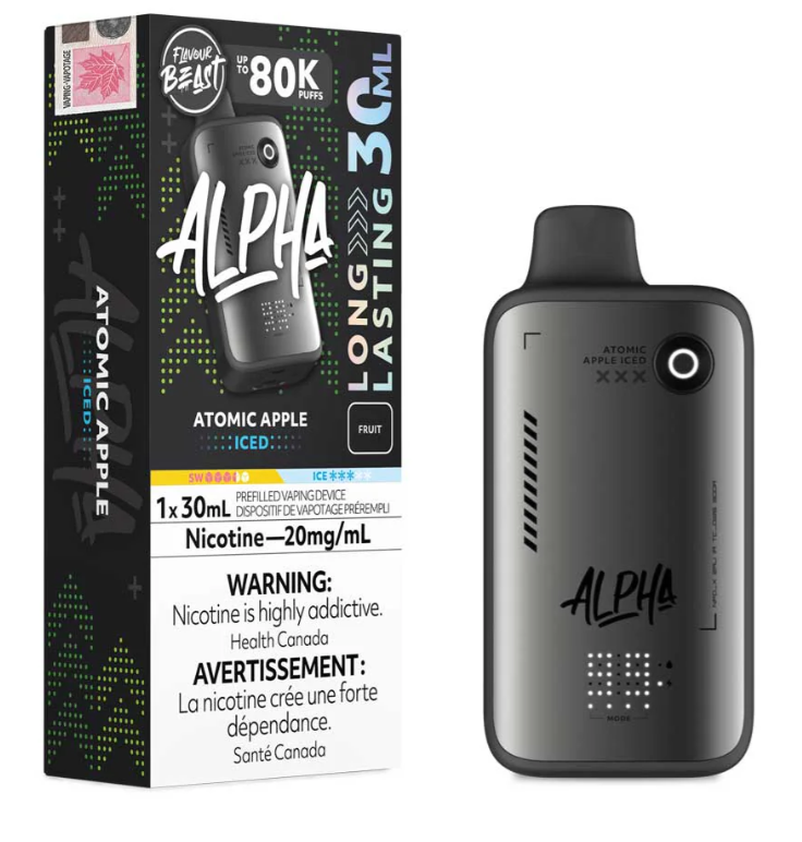 Atomic Apple Iced Flavour Beast Alpha Disposable Vape
