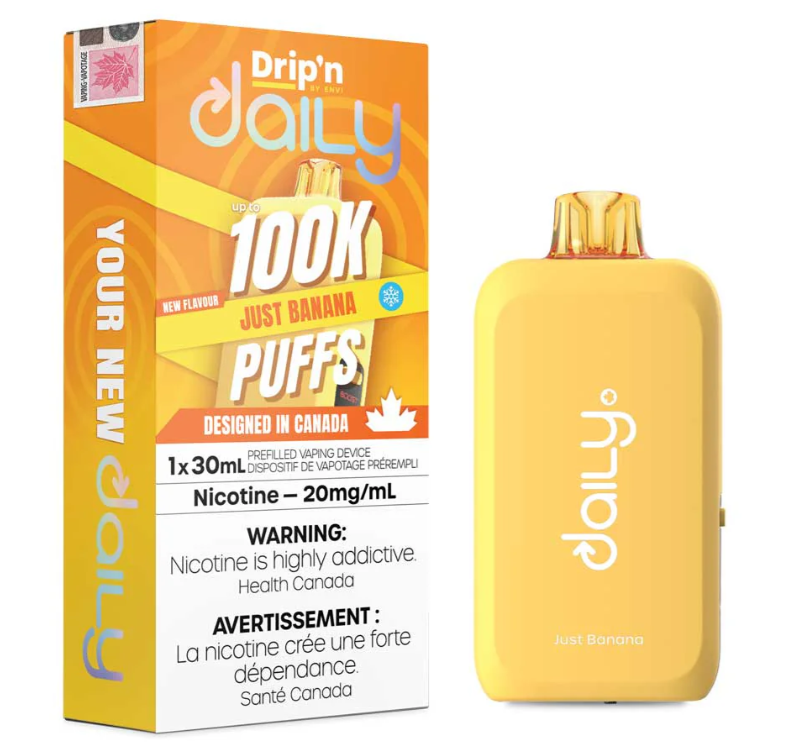 Just Banana Ice Drip'n Daily 100K Disposable Vape
