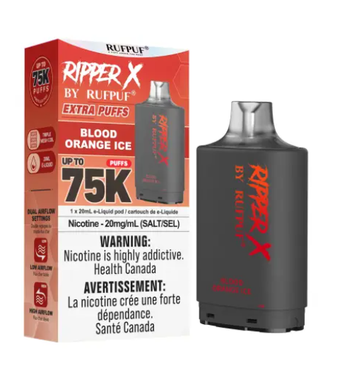 Ripper X 75k Disposable Pod-Blood Orange Ice (Without Battery)