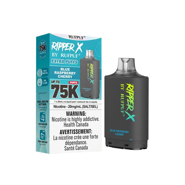 Ripper X 75k Disposable Pod-Blue Raspberry Cherry (Without Battery)