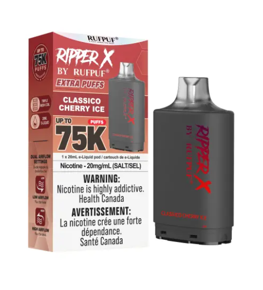 Ripper X 75k Disposable Pod-Classico Cherry Ice (Without Battery)