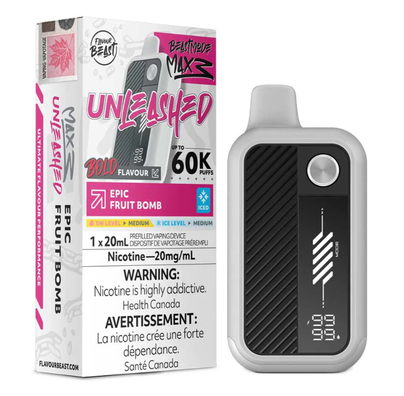 Epic Fruit Bomb Iced Flavour Beast Beast Mode Max 3 Disposable Vape