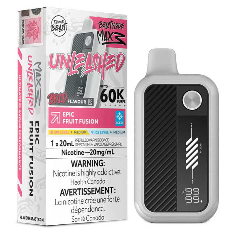 Epic Fruit Fusion Iced Flavour Beast Beast Mode Max 3 Disposable Vape