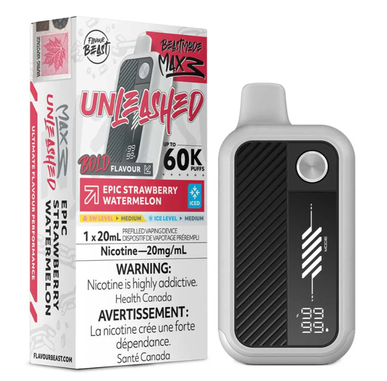 Epic Strawberry Watermelon Iced Flavour Beast Beast Mode Max 3 Disposable Vape