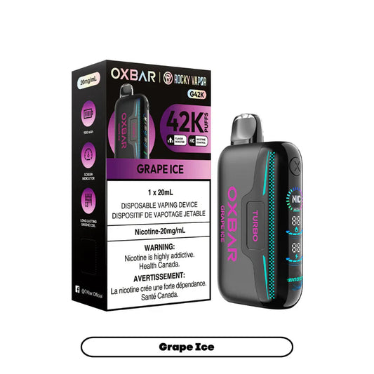Oxbar 42K Puffs - Grape Ice