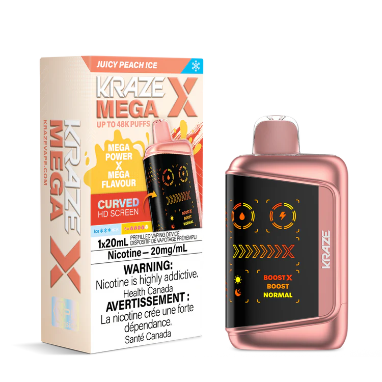 Kraze Mega X 48k-Juicy peach ice