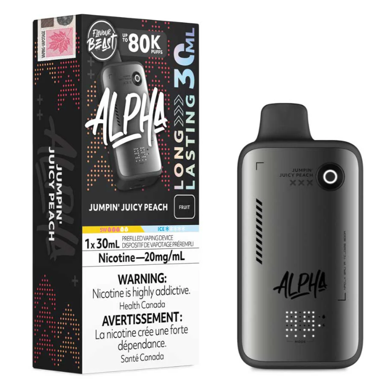 Jumpin Juicy Peach Flavour Beast Alpha Disposable Vape
