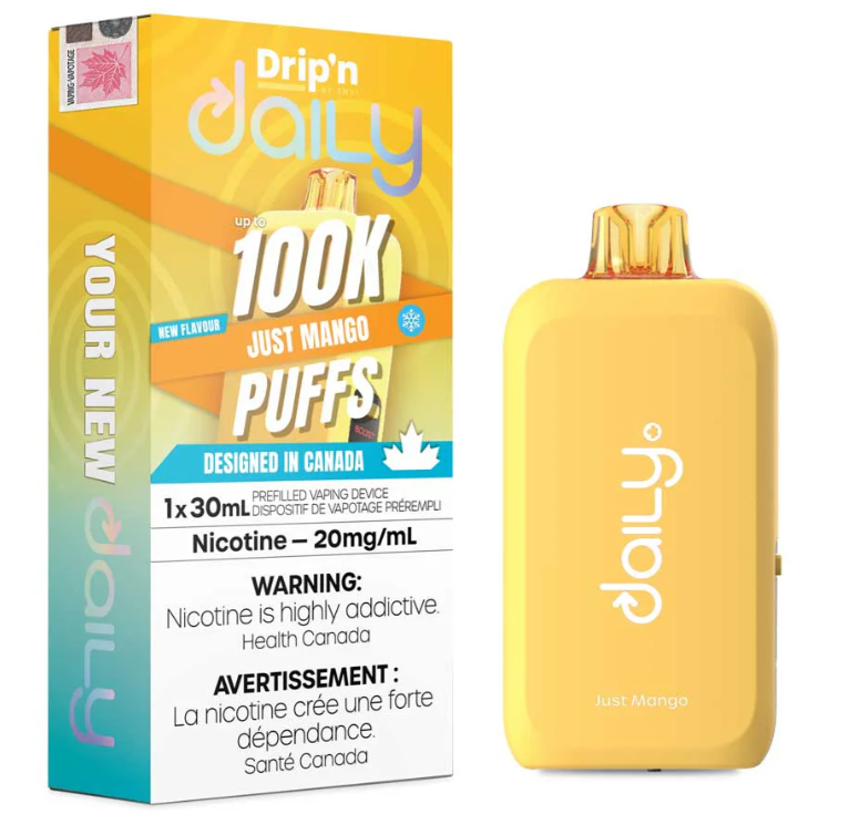 Just Mango Ice Drip'n Daily 100K Disposable Vape