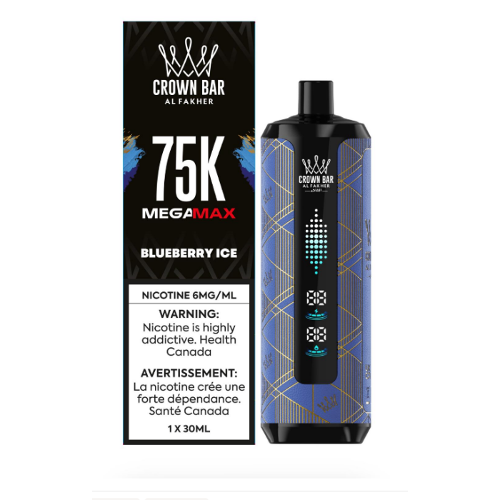 Al Fakher Mega Max 75k Puffs - Blueberry Ice