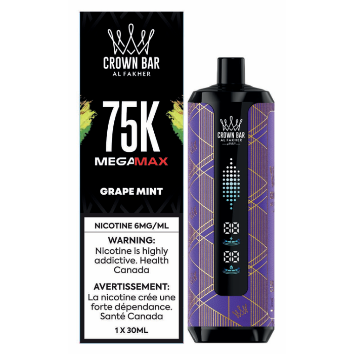 Al Fakher Mega Max 75k Puffs - Grape Mint