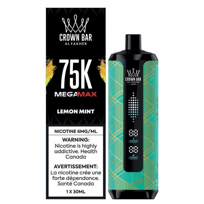 Al Fakher Mega Max 75k Puffs - Lemon Mint