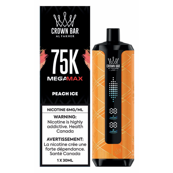 Al Fakher Mega Max 75k Puffs - Peach Ice