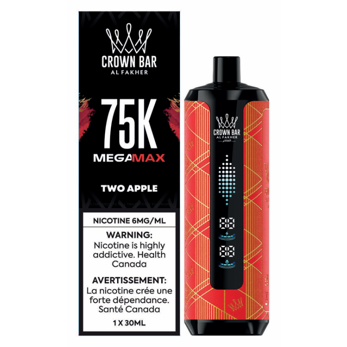 Al Fakher Mega Max 75k Puffs - Two Apple
