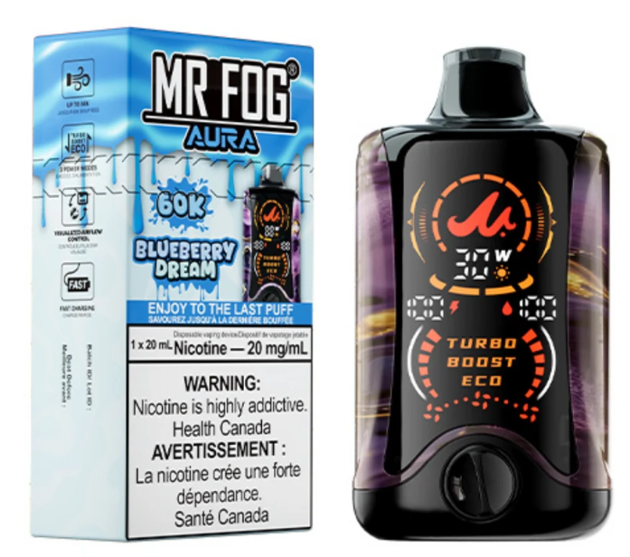 MR FOG AURA 60K Puffs Disposable Vape-Blueberry Dream