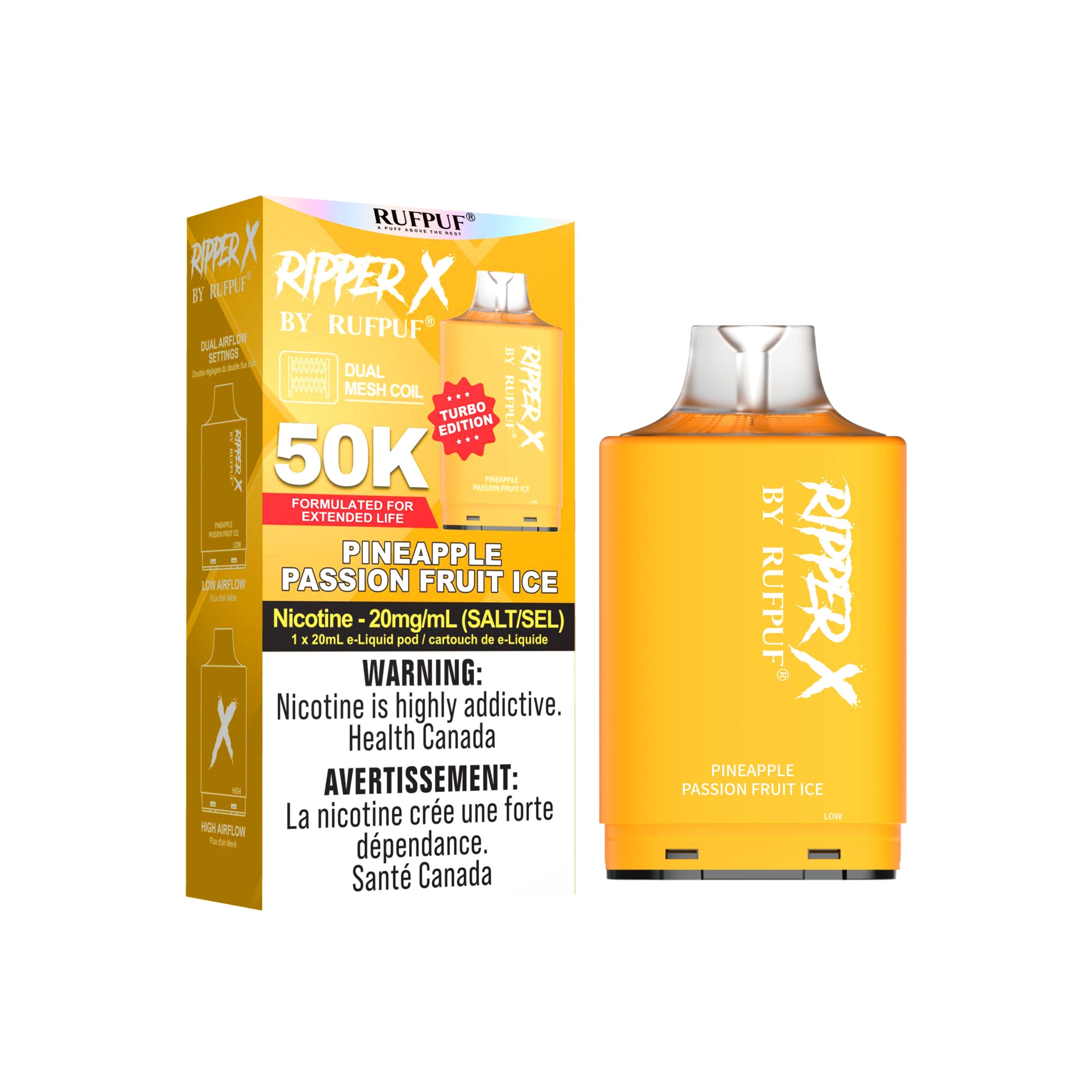Pineapple Passion Fruit Ice RIPPER X 50K  (Without Battery)
