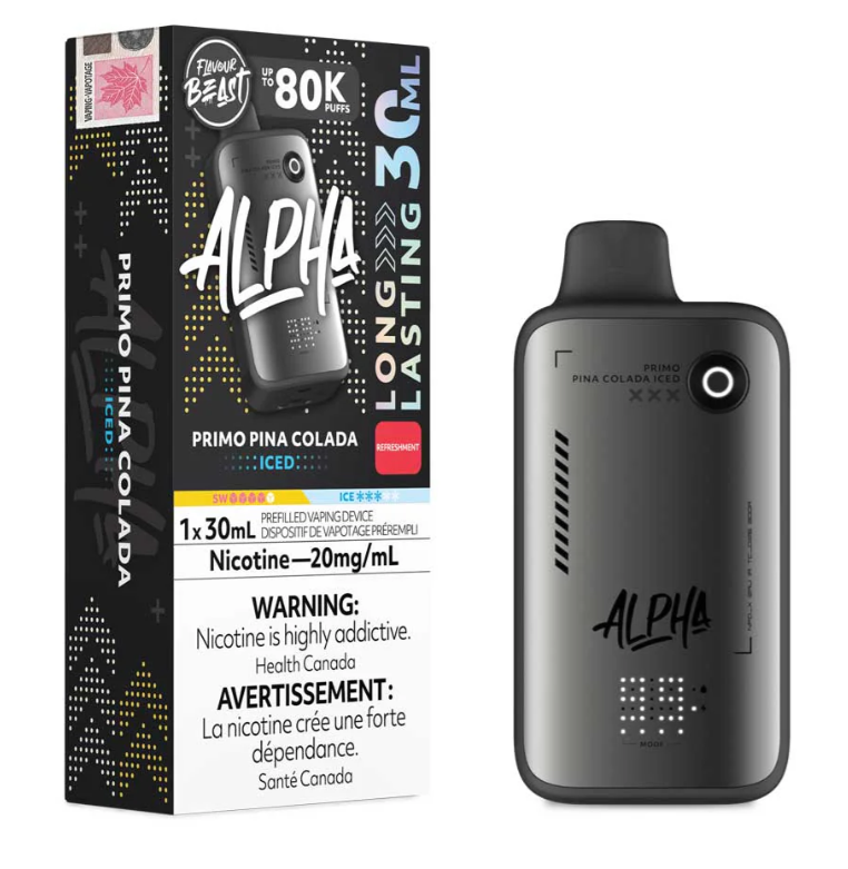 Primo Pina Colada Iced Flavour Beast Alpha Disposable Vape