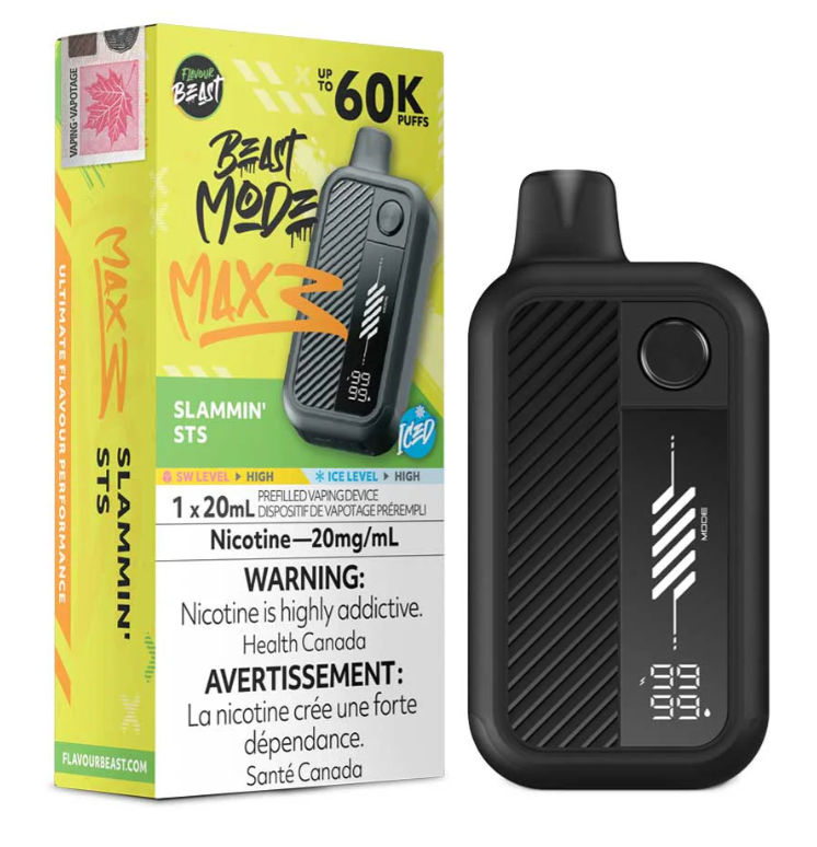 Slammin STS Iced Flavour Beast Beast Mode Max 3 Disposable Vape