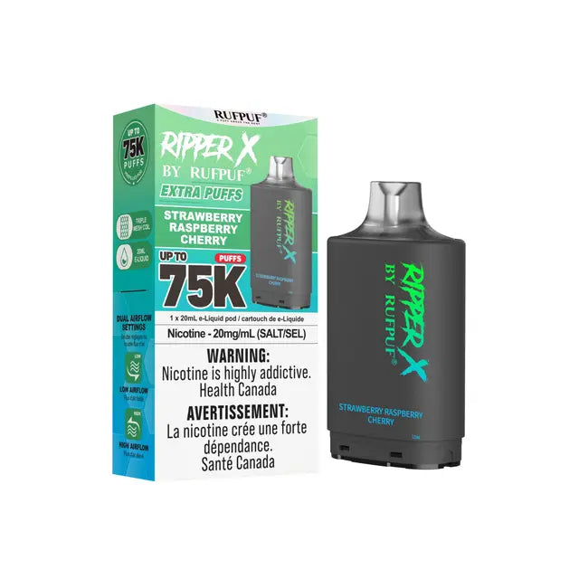 Ripper X 75k Disposable Pod-Strawberry Raspberry Cherry (Without Battery)