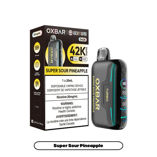 Oxbar 42K Puffs - Super Sour Pineapple