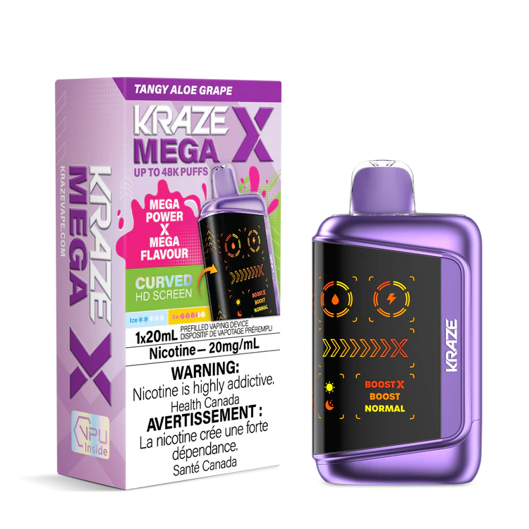 Kraze Mega X 48k-Tangy aloe grape