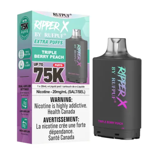 Ripper X 75k Disposable Pod-Triple Berry Peach (Without Battery)
