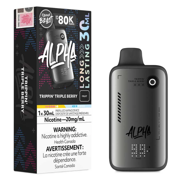 Supreme Strawberry Kiwi Iced Flavour Beast Alpha Disposable Vape