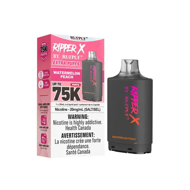Ripper X 75k Disposable Pod-Watermelon Peach (Without Battery)