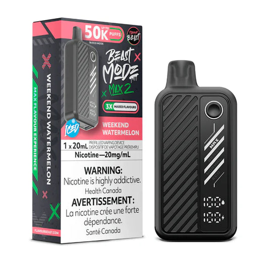 Flavour Beast Mode Max 2 50k-Disposable Vape-Weekend Watermelon 20MG