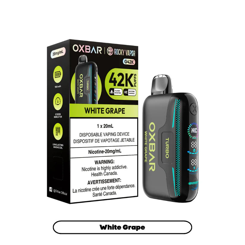 Oxbar 42K Puffs - White Grape