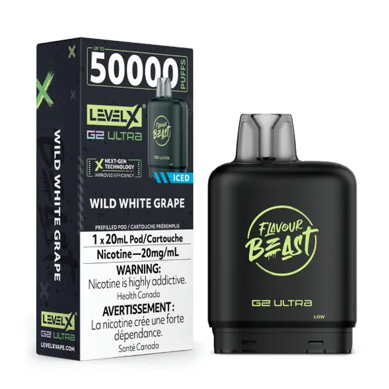 Level X Flavour Beast G2 Ultra 50k-Wild White Grape (Without Battery)