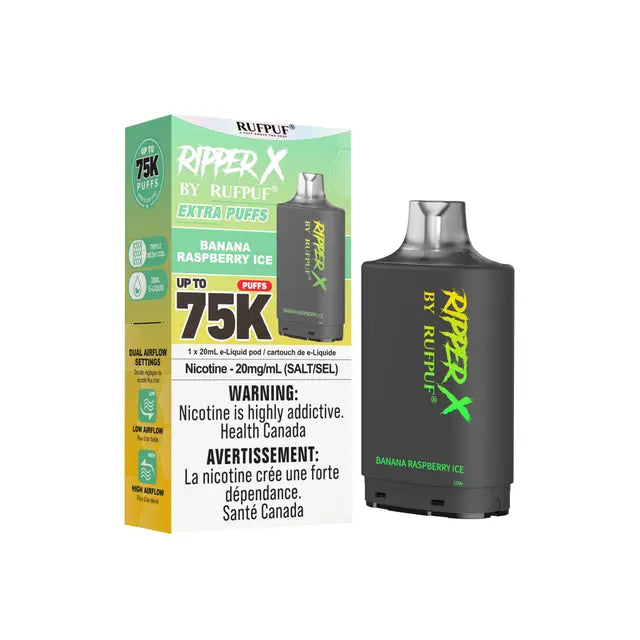 Ripper X 75k Disposable Pod-Banana Raspberry Ice (Without Battery)