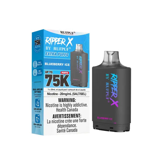 Ripper X 75k Disposable Pod-Blueberry Ice (Without Battery)