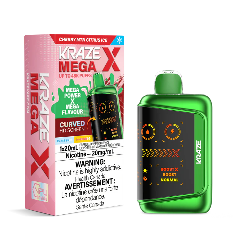 Kraze Mega X 48k-Cherry MTN citrus ice