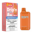 Drip'n by Envi 8ML Disposable Vape 16k Puffs-Peach Blue Razz Ice 20MG