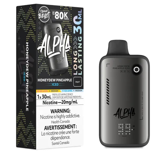 Honeydew Pineapple Iced Flavour Beast Alpha Disposable Vape