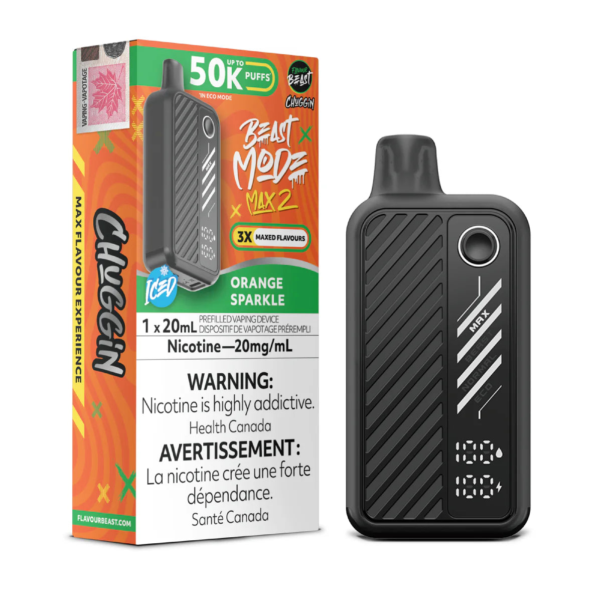 Flavour Beast Beast Mode Max 2 Disposable - Orange Sparkle 50k