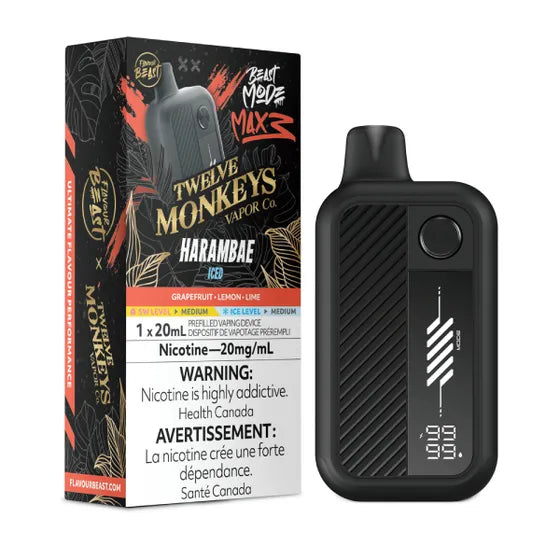 60k Flavour Beast Beast Mode Max 3 Disposable Vape- Harambae Iced