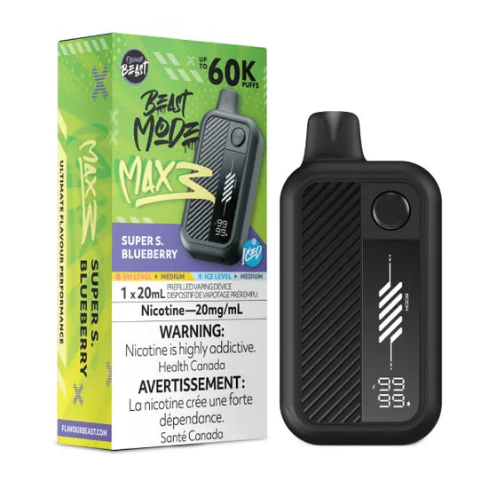 60k Flavour Beast Beast Mode Max 3 Disposable Vape-Super Sour Blueberry Iced FLAVOUR BEAST