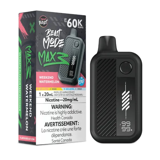 Weekend Watermelon Iced- Flavour Beast Beast Mode Max 3 Disposable Vape (Copy)