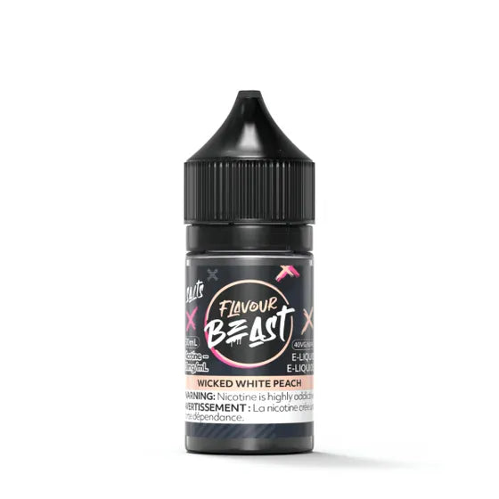 Flavour Beast E-Juice 20mg/ml (30ML)-Wicked White Peach