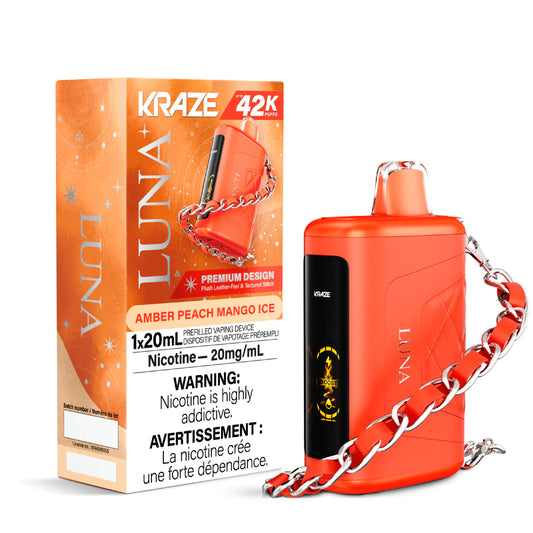 Kraze Luna 42k Disposable- Amber Peach Mango Ice