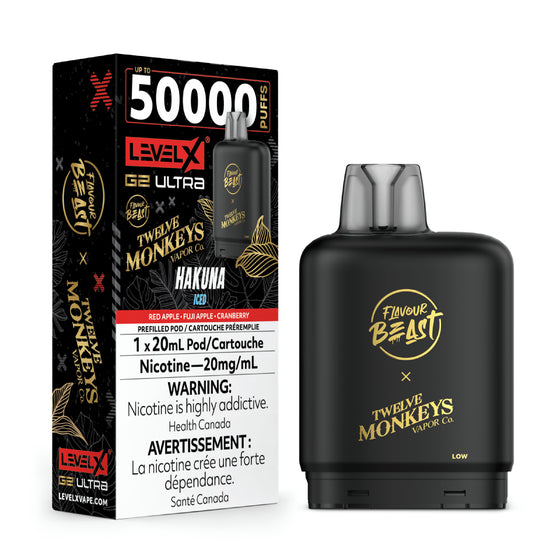 Level X Flavour Beast G2 Ultra 50k - Hakuna Iced (Without Battery)