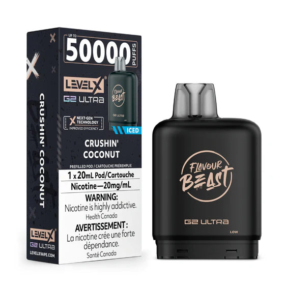 Level X Flavour Beast Chuggin' G2 Ultra -Crushin' Coconut 50k Puffs (Without Battery)