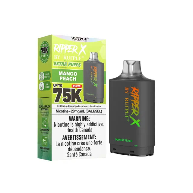 Ripper X 75k Disposable Pod-Mango Peach (Without Battery)