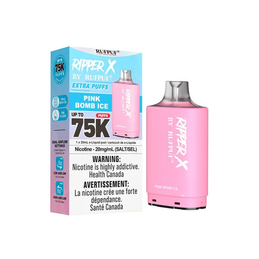 Ripper X 75k Disposable Pod-Pink Bomb Ice (Without Battery)