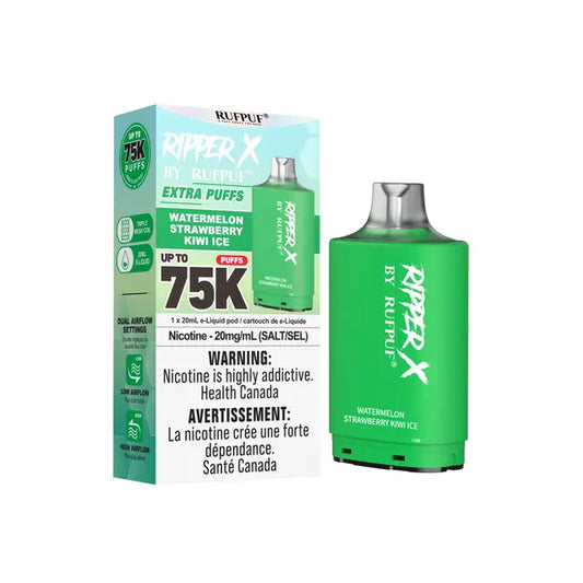 Ripper X 75k Disposable Pod-Watermelon Strawberry Kiwi Ice (Without Battery)